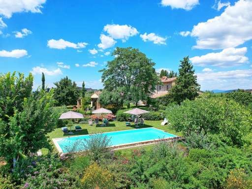 Villa Sonia, Pool, Garten, Rasenfläche, Sonnenschirm, Sonnenliege