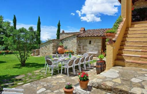 Villa Sonia, Terrasse, Garten, Rasenfläche, Essbereich, Esstisch