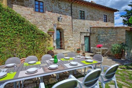 Villa Sonia, Haus, Terrasse, Esstisch, Essbereich