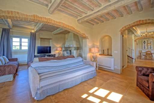 Wohnzimmer in der Villa Giacomo