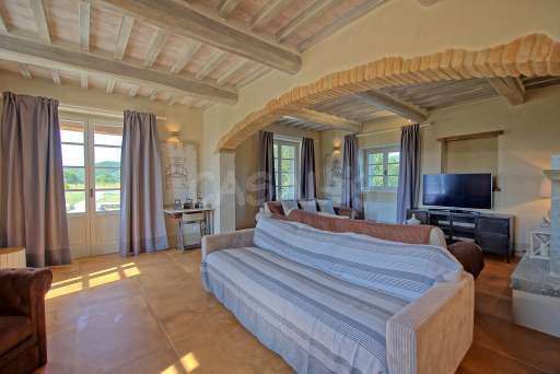 Wohnzimmer in der Villa Giacomo