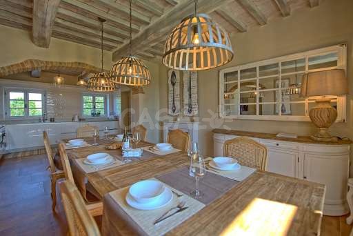 Esszimmer in der Villa Giacomo