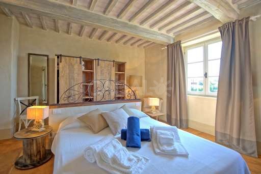 Schlafzimmer in der Villa Giacomo