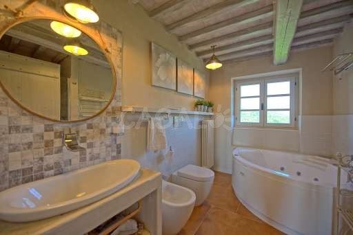 Badezimmer in der Villa Giacomo